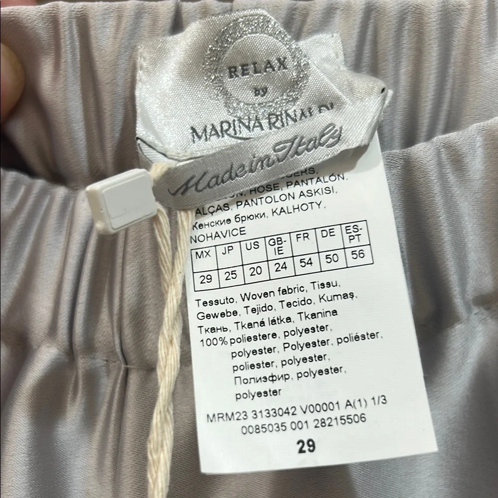 Marina Rinaldi Women's Chic Silver Pants - Picture 3 of 5